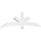 Ekena Millwork Alberta Architectural Grade PVC Gable Bracket, 108"W x 27"H x 2"D x 6"F, 6/12 Pitch GBP108X27X0206ALB00 - alternate 1